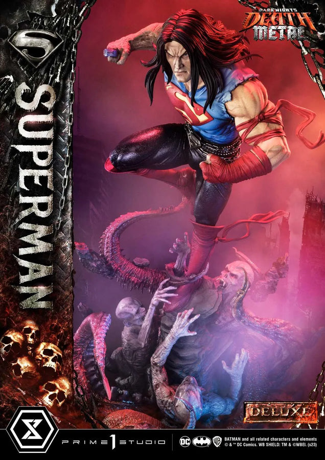 Superman (Deluxe Version) Dark Nights: Death Metal (Comics) – Prime1Studio – ActionFigure Brasil