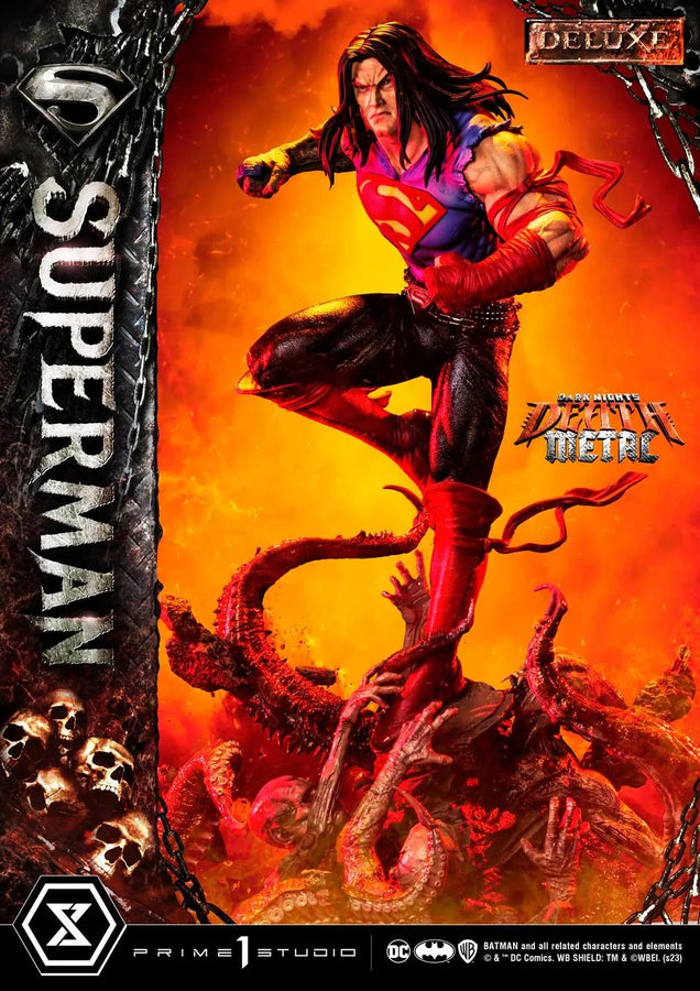 Superman (Deluxe Version) Dark Nights: Death Metal (Comics) – Prime1Studio – ActionFigure Brasil