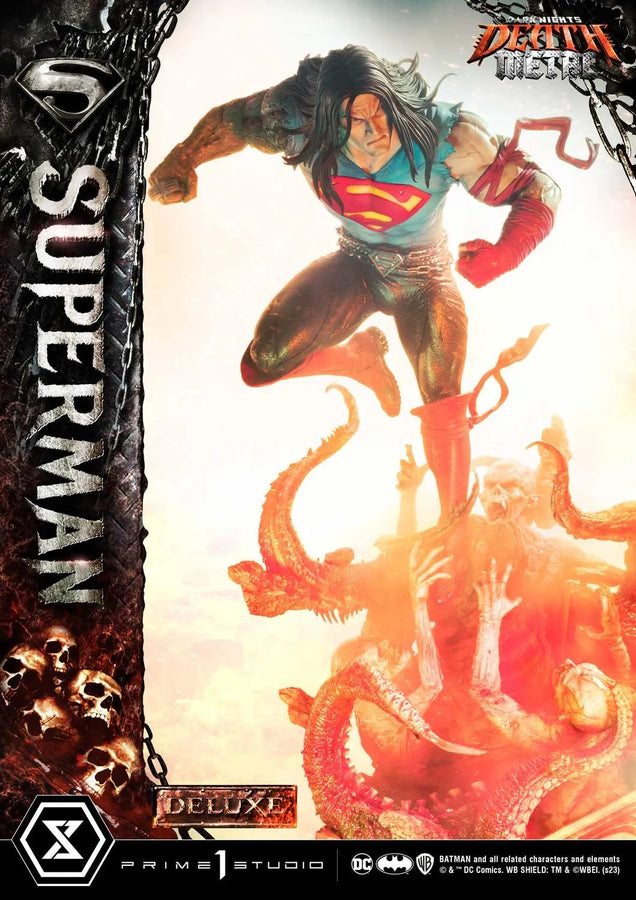 Superman (Deluxe Version) Dark Nights: Death Metal (Comics) – Prime1Studio – ActionFigure Brasil
