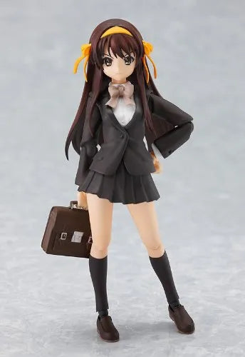 Suzumiya Haruhi no Shoushitsu - Suzumiya Haruhi - Figma #077 - Kouyou Academy Uniform ver. (Max Factory)ㅤ – Max Factory – ActionFigureBrasil — ângulo diferente