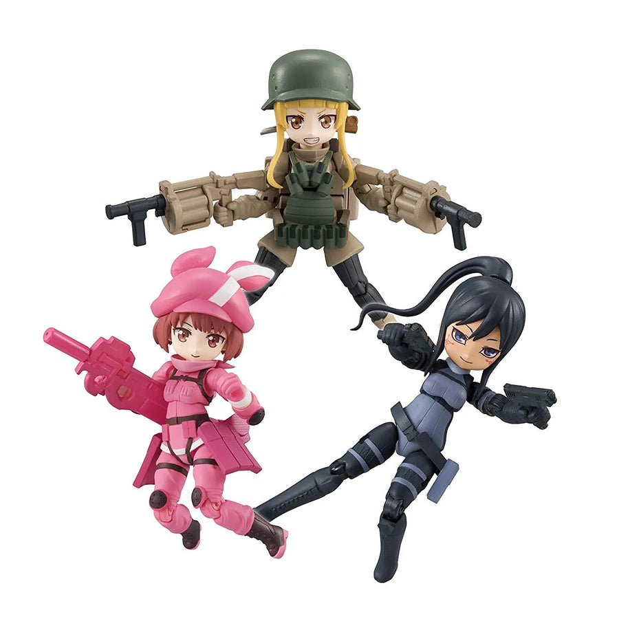 Sword Art Online Alternative Gun Gale Online - Fukajirou, Pitohui, Llenn - Desktop Army - Desktop Army Sword Art Online Alternative Gun Gale Online (MegaHouse)ㅤ – MegaHouse – ActionFigureBrasil