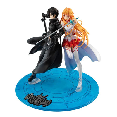 Sword Art Online - Asuna - Kirito - Lucrea - 1/7 - SAO 10th Anniversary (MegaHouse) [Shop Exclusive]ㅤ – MegaHouse – ActionFigureBrasil — ambientada