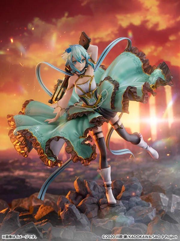 Sword Art Online - Sinon - Shibuya Scramble Figure - 1/7 - Crystal Dress Ver. (CyberZ, eStream)ㅤ – eStream – ActionFigureBrasil