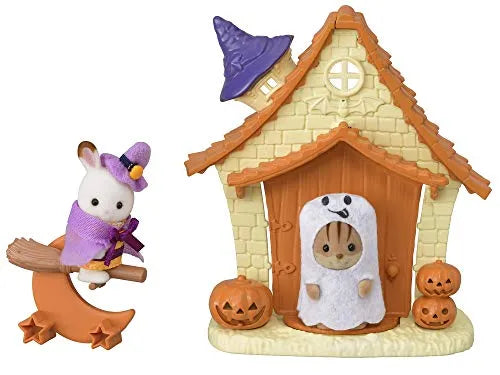 Sylvanian Families - Chocolate Usagi-chan - DokiDoki Halloween House Set (Epoch)ㅤ – Epoch – ActionFigureBrasil