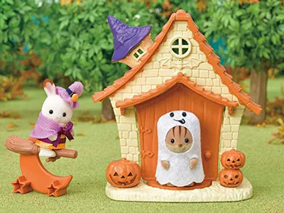 Sylvanian Families - Chocolate Usagi-chan - DokiDoki Halloween House Set (Epoch)ㅤ – Epoch – ActionFigureBrasil — embalagem