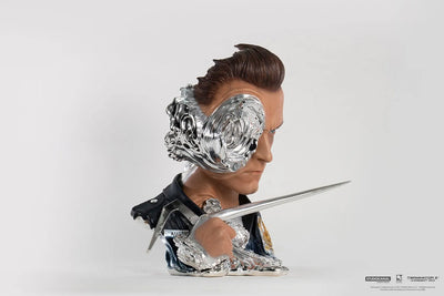 T-1000 Art Mask Deluxe - LIMITED EDITION: 1991 (Deluxe Version) – PureArts – ActionFigure Brasil — com base expositora