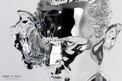 T-1000 Art Mask (Liquid Metal) - LIMITED EDITION: 1000 – PureArts – ActionFigure Brasil — com base expositora