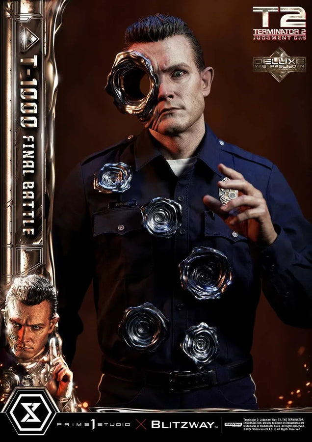 T-1000 Final Battle (Deluxe Bonus Version) - LIMITED EDITION: 80 (Deluxe Bonus Version) – Prime 1 Studio – ActionFigure Brasil