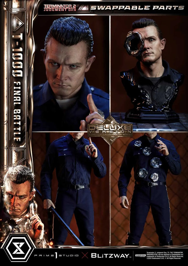 T-1000 Final Battle (Deluxe Bonus Version) - LIMITED EDITION: 80 (Deluxe Bonus Version) – Prime 1 Studio – ActionFigure Brasil