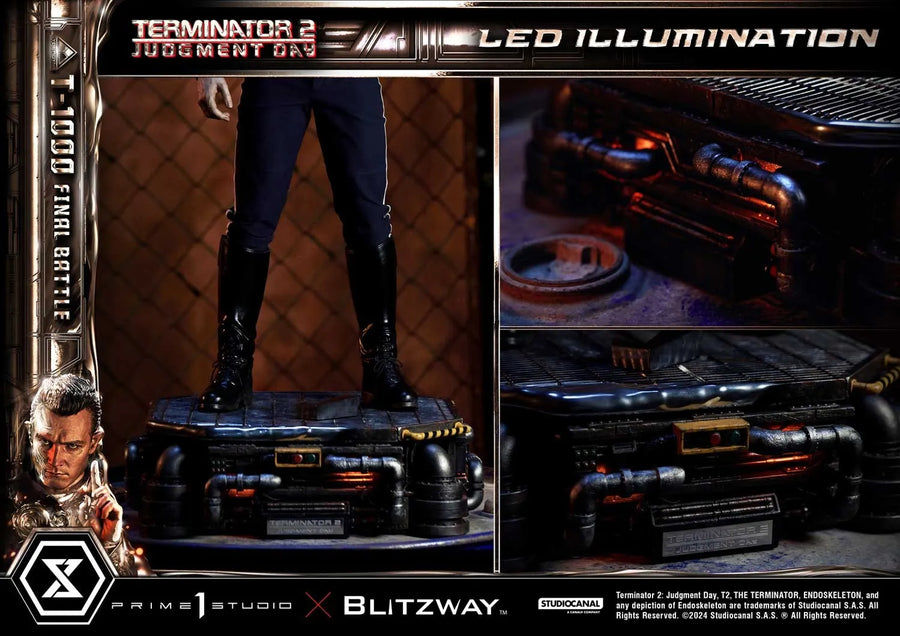T-1000 Final Battle (Deluxe Bonus Version) - LIMITED EDITION: 80 (Deluxe Bonus Version) – Prime 1 Studio – ActionFigure Brasil
