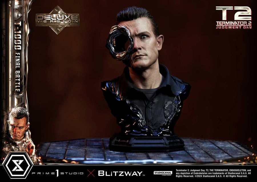 T-1000 Final Battle (Deluxe Bonus Version) - LIMITED EDITION: 80 (Deluxe Bonus Version) – Prime 1 Studio – ActionFigure Brasil