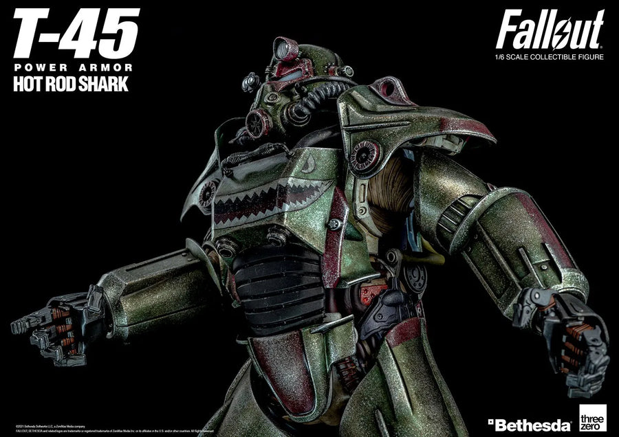 T-45 Hot Rod Shark Armor Pack – Threezero – ActionFigure Brasil