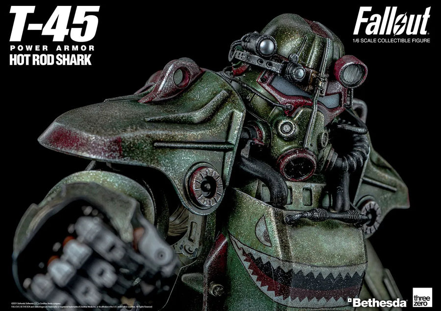 T-45 Hot Rod Shark Armor Pack – Threezero – ActionFigure Brasil