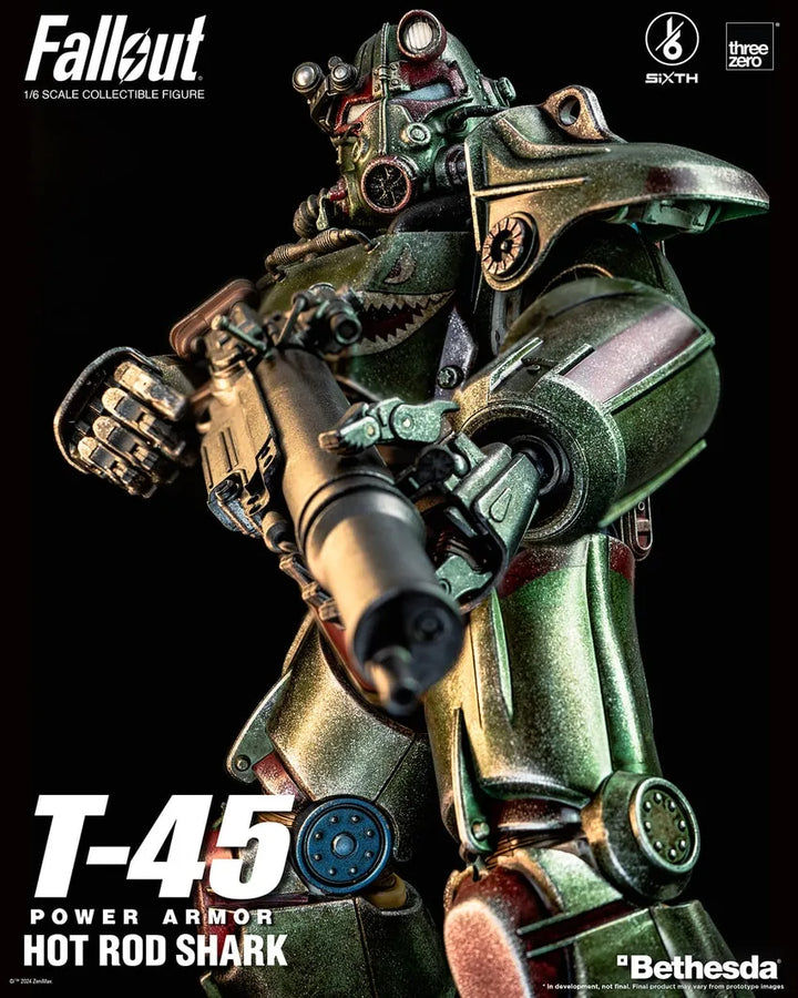 T-45 Hot Rod Shark Power Armor – Threezero – ActionFigure Brasil