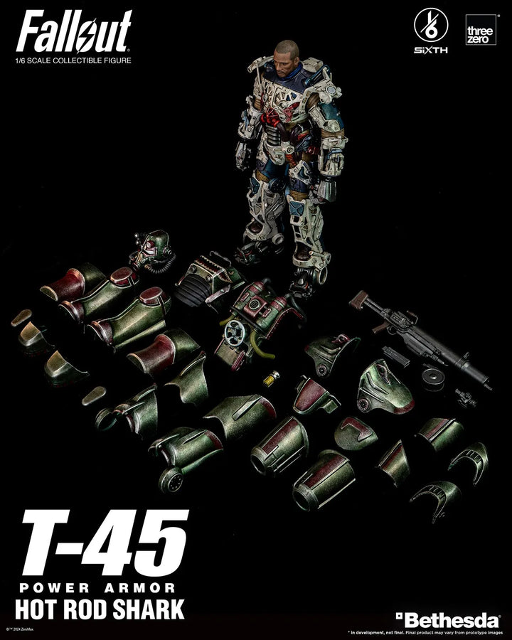 T-45 Hot Rod Shark Power Armor – Threezero – ActionFigure Brasil