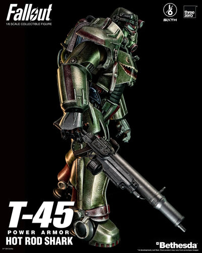 T-45 Hot Rod Shark Power Armor – Threezero – ActionFigure Brasil — detalhe do produto