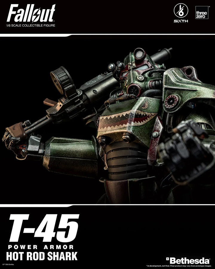T-45 Hot Rod Shark Power Armor – Threezero – ActionFigure Brasil