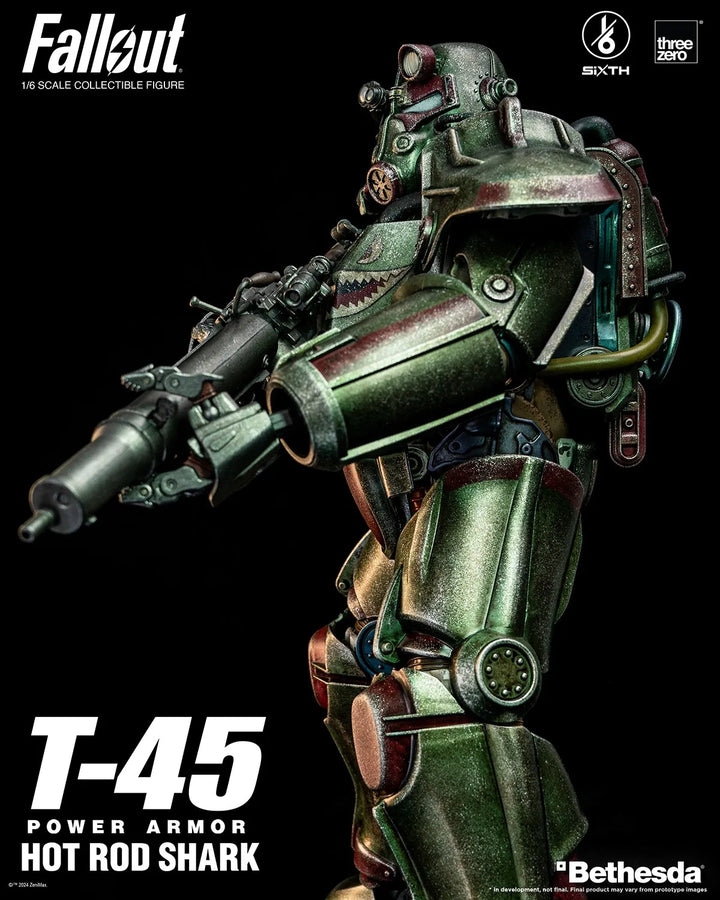 T-45 Hot Rod Shark Power Armor – Threezero – ActionFigure Brasil