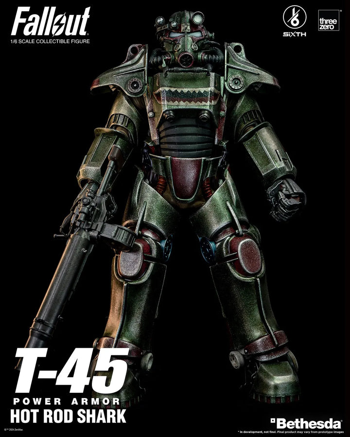 T-45 Hot Rod Shark Power Armor – Threezero – ActionFigure Brasil