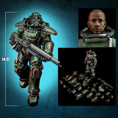 T-45 Hot Rod Shark Power Armor – Threezero – ActionFigure Brasil — ângulo diferente