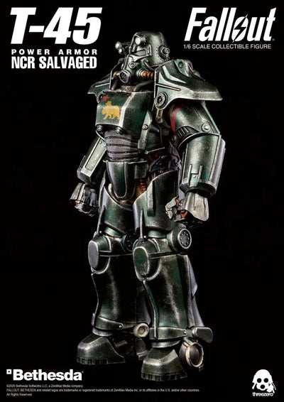 T-45 NCR Salvaged Power Armor – Threezero – ActionFigure Brasil — close