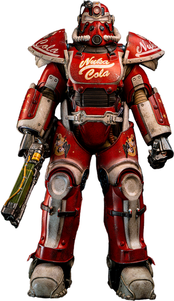 T-51 Nuka Cola Power Armor – Threezero – ActionFigure Brasil — acessórios
