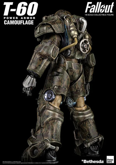 T-60 Camouflage Power Armor – Threezero – ActionFigure Brasil — embalagem