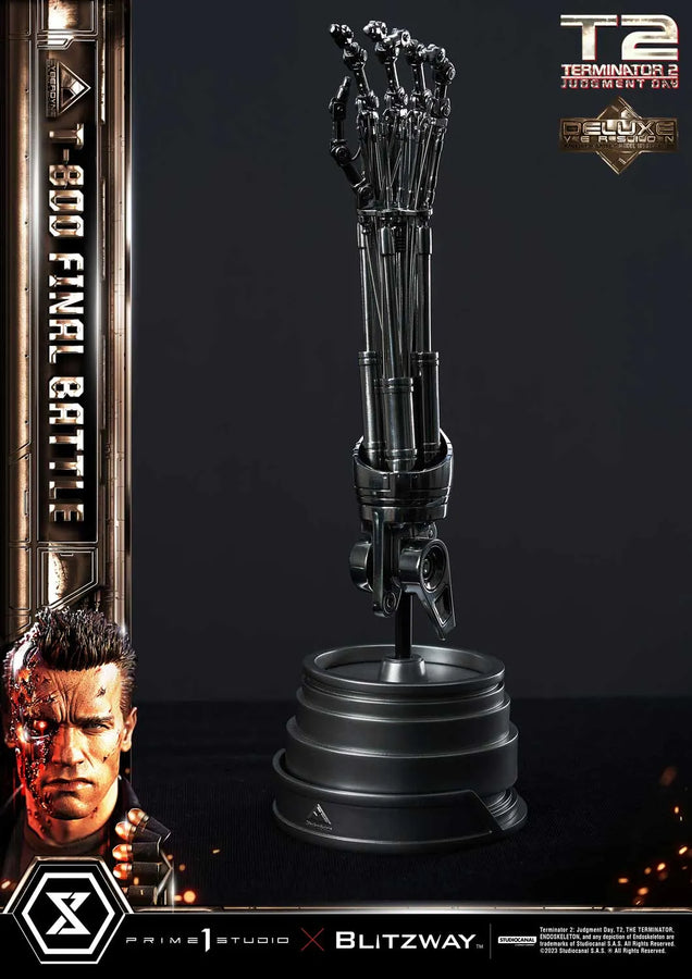 T-800 (Deluxe Bonus Version) Terminator 2: Judgment Day – Prime1Studio – ActionFigure Brasil