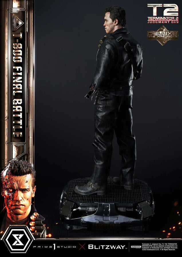 T-800 (Deluxe Bonus Version) Terminator 2: Judgment Day – Prime1Studio – ActionFigure Brasil