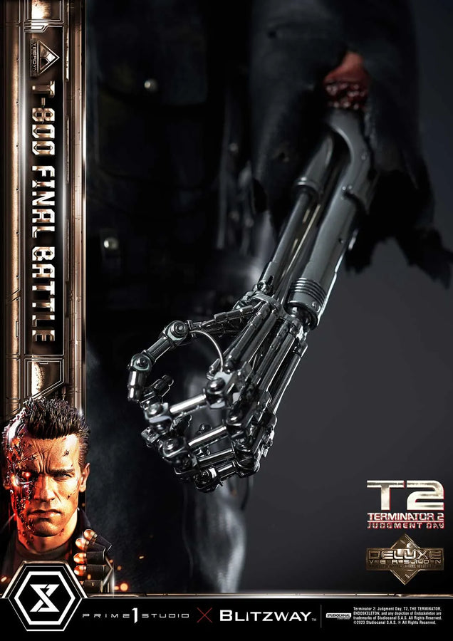T-800 (Deluxe Version) Terminator 2: Judgment Day – Prime1Studio – ActionFigure Brasil