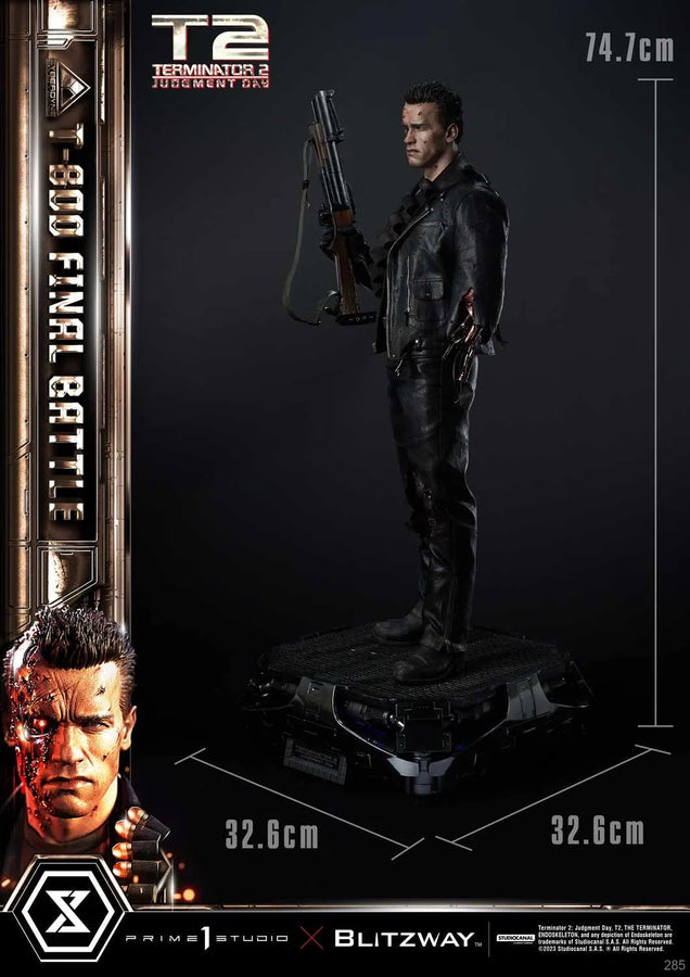 T-800 (Deluxe Version) Terminator 2: Judgment Day – Prime1Studio – ActionFigure Brasil