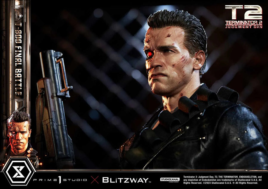 T-800 (Deluxe Version) Terminator 2: Judgment Day – Prime1Studio – ActionFigure Brasil