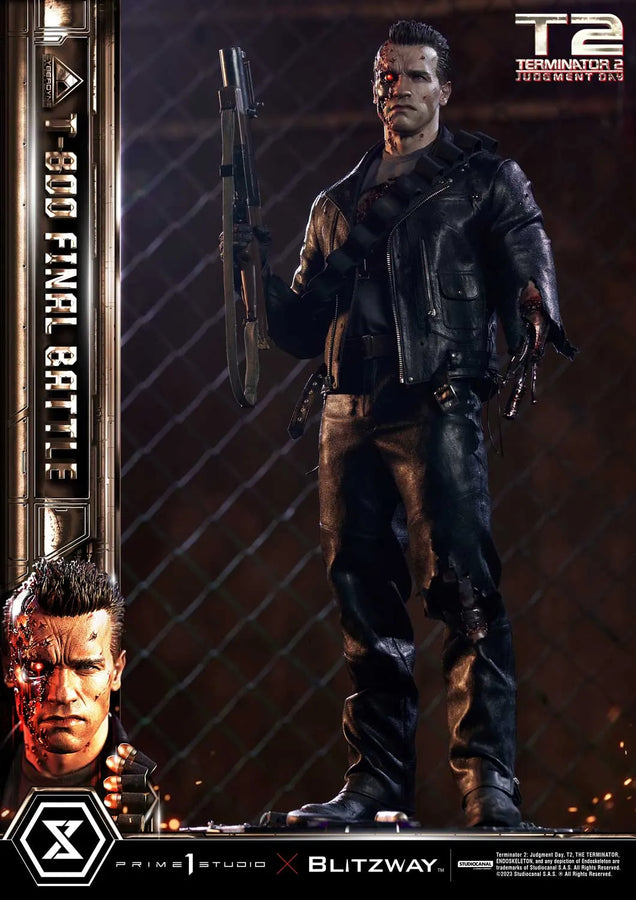 T-800 (Deluxe Version) Terminator 2: Judgment Day – Prime1Studio – ActionFigure Brasil