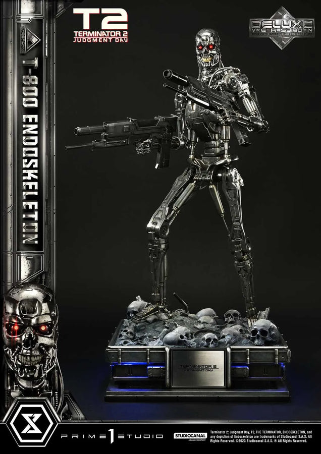 T-800 Endoskeleton (Deluxe Bonus Version) - LIMITED EDITION: 200 (Deluxe Bonus Version) – Prime 1 Studio – ActionFigure Brasil