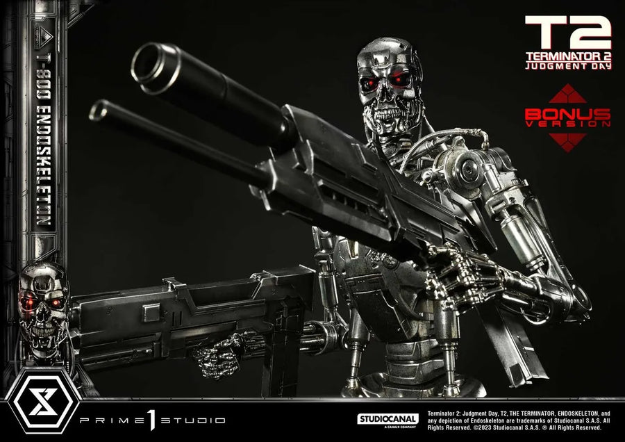T-800 Endoskeleton (Deluxe Bonus Version) - LIMITED EDITION: 200 (Deluxe Bonus Version) – Prime 1 Studio – ActionFigure Brasil