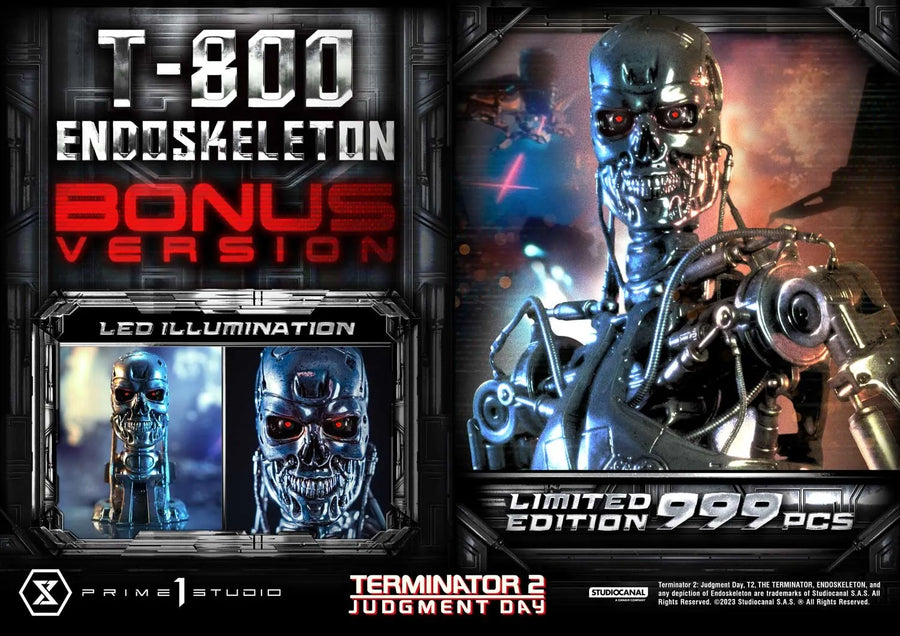 T-800 Endoskeleton (Deluxe Bonus Version) - LIMITED EDITION: 200 (Deluxe Bonus Version) – Prime 1 Studio – ActionFigure Brasil
