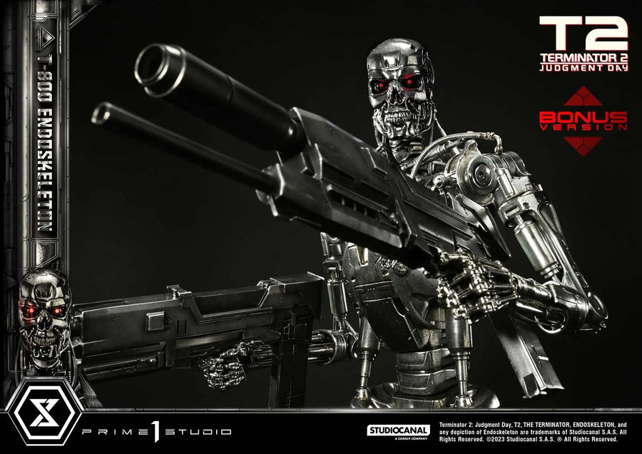 T-800 Endoskeleton (Deluxe Bonus Version) - LIMITED EDITION: 200 (Deluxe Bonus Version) – Prime 1 Studio – ActionFigure Brasil