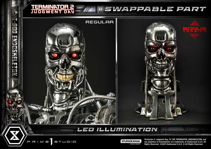 T-800 Endoskeleton (Deluxe Bonus Version) - LIMITED EDITION: 200 (Deluxe Bonus Version) – Prime 1 Studio – ActionFigure Brasil
