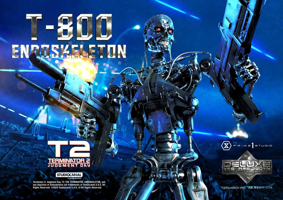 T-800 Endoskeleton (Deluxe Bonus Version) - LIMITED EDITION: 200 (Deluxe Bonus Version) – Prime 1 Studio – ActionFigure Brasil