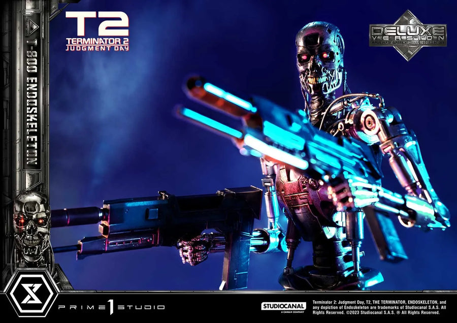 T-800 Endoskeleton (Deluxe Bonus Version) - LIMITED EDITION: 200 (Deluxe Bonus Version) – Prime 1 Studio – ActionFigure Brasil