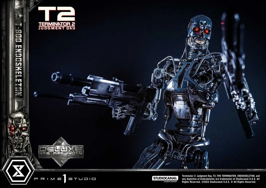 T-800 Endoskeleton (Deluxe Bonus Version) - LIMITED EDITION: 200 (Deluxe Bonus Version) – Prime 1 Studio – ActionFigure Brasil