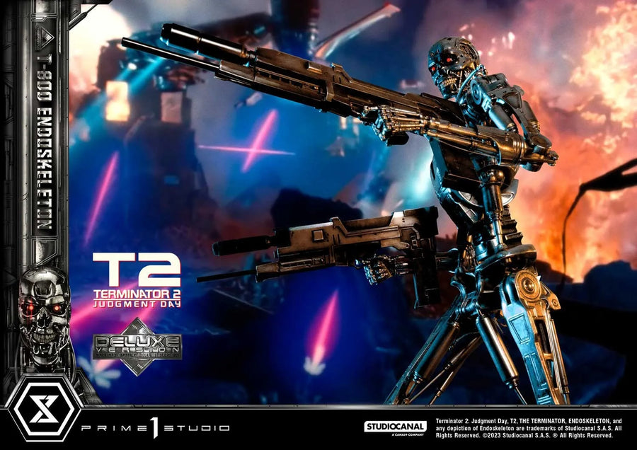 T-800 Endoskeleton (Deluxe Bonus Version) - LIMITED EDITION: 200 (Deluxe Bonus Version) – Prime 1 Studio – ActionFigure Brasil