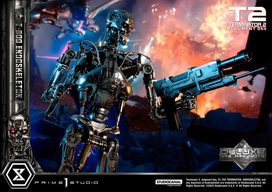 T-800 Endoskeleton (Deluxe Bonus Version) - LIMITED EDITION: 200 (Deluxe Bonus Version) – Prime 1 Studio – ActionFigure Brasil