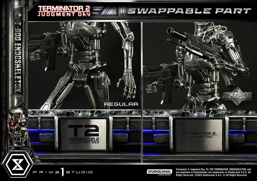T-800 Endoskeleton (Deluxe Bonus Version) - LIMITED EDITION: 200 (Deluxe Bonus Version) – Prime 1 Studio – ActionFigure Brasil