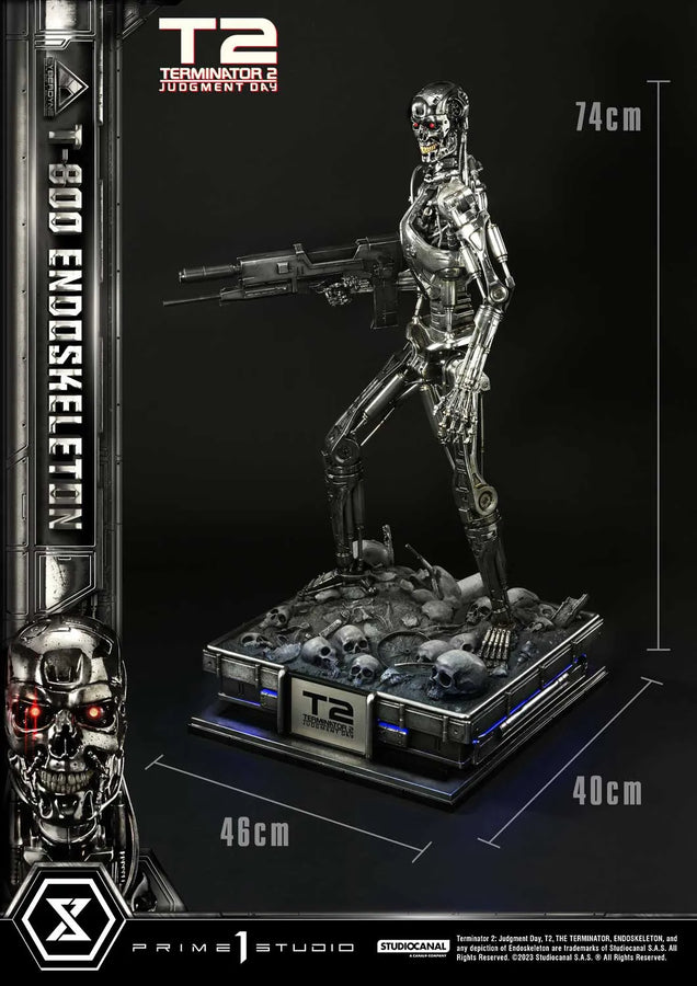 T-800 Endoskeleton (Deluxe Bonus Version) Terminator 2: Judgment Day – Prime1Studio – ActionFigure Brasil