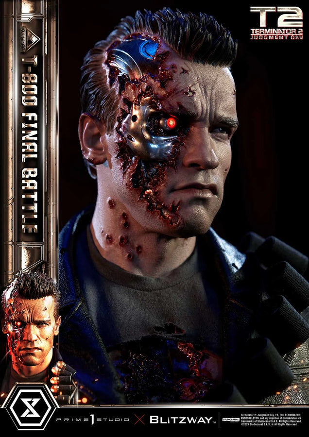 T-800 (Regular Version) Terminator 2: Judgment Day – Prime1Studio – ActionFigure Brasil