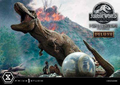 T-Rex & Carnotaurus (Deluxe Version) - LIMITED EDITION: 150 (Deluxe Version) – Prime 1 Studio – ActionFigure Brasil — embalagem