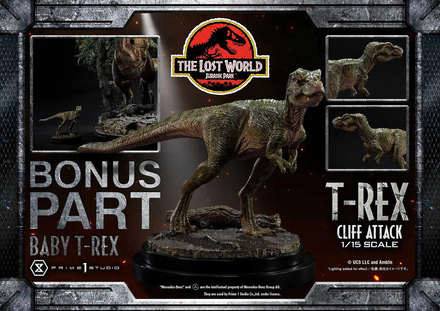 T-Rex Cliff Attack (1st Shipping) The Lost World: Jurassic Park (Film) – Prime1Studio – ActionFigure Brasil