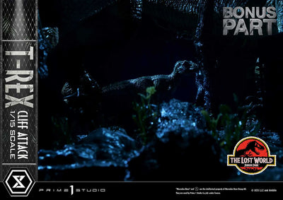T-Rex Cliff Attack (1st Shipping) The Lost World: Jurassic Park (Film) – Prime1Studio – ActionFigure Brasil