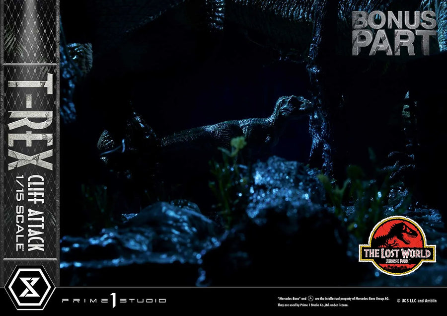 T-Rex Cliff Attack (1st Shipping) The Lost World: Jurassic Park (Film) – Prime1Studio – ActionFigure Brasil